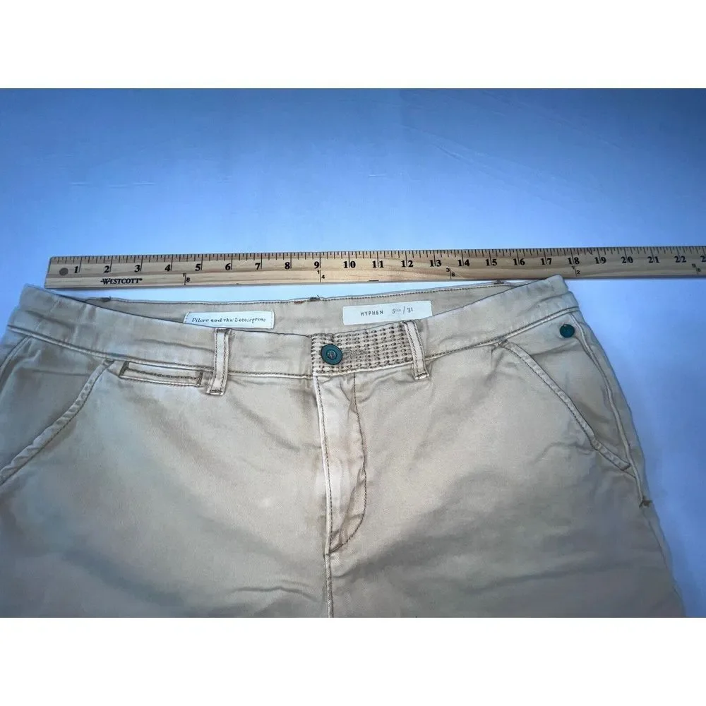 Anthropology Pilcro and the‎ Letterpress Hyphen Chino Pants Khakis Yellow 34x29